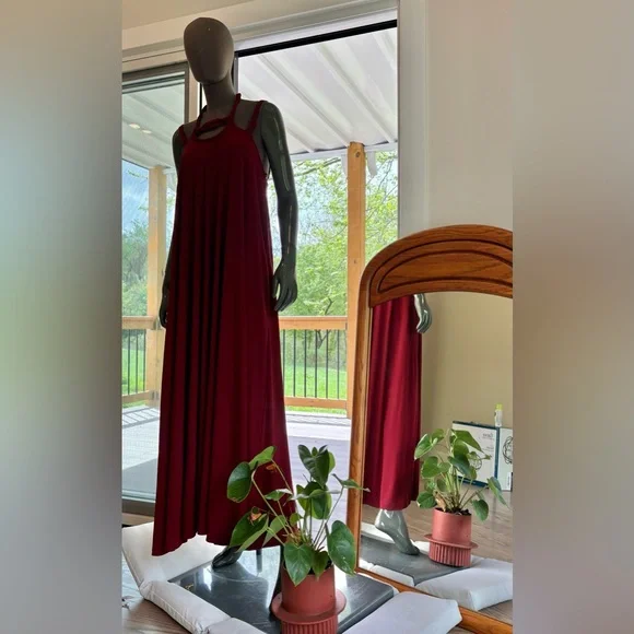 NWT Zara Red Maxi Dress size Med - Picture 5 of 6